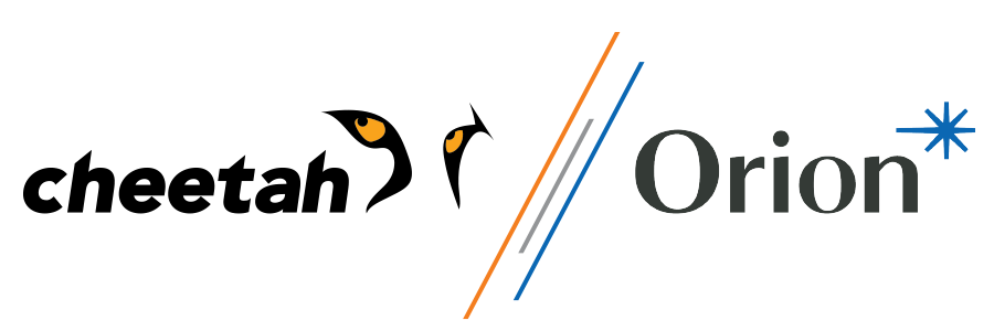 Cheetah and Orion logos
